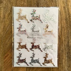 Meri Meri Glitter Reindeer Stickers